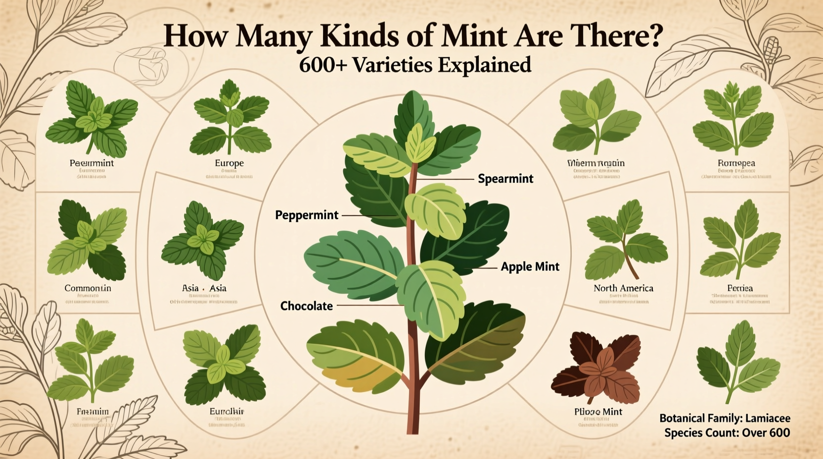 How Many Kinds Of Mint Are There