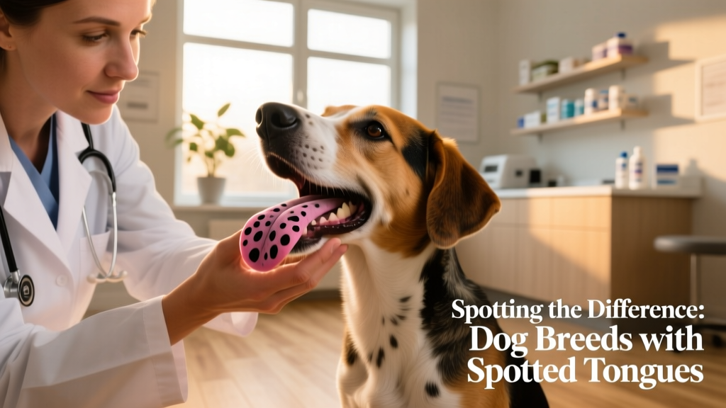 Veterinarian gently examining a dog's mouth during a routine wellness visit