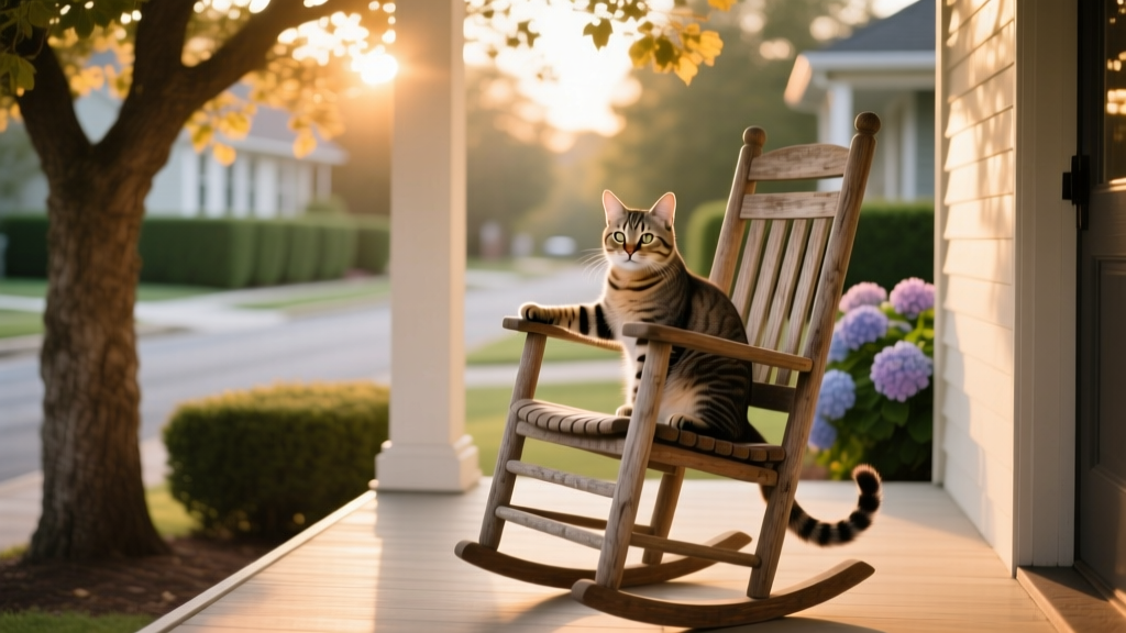 Why Cats Sit on the Porch Rocking Chair