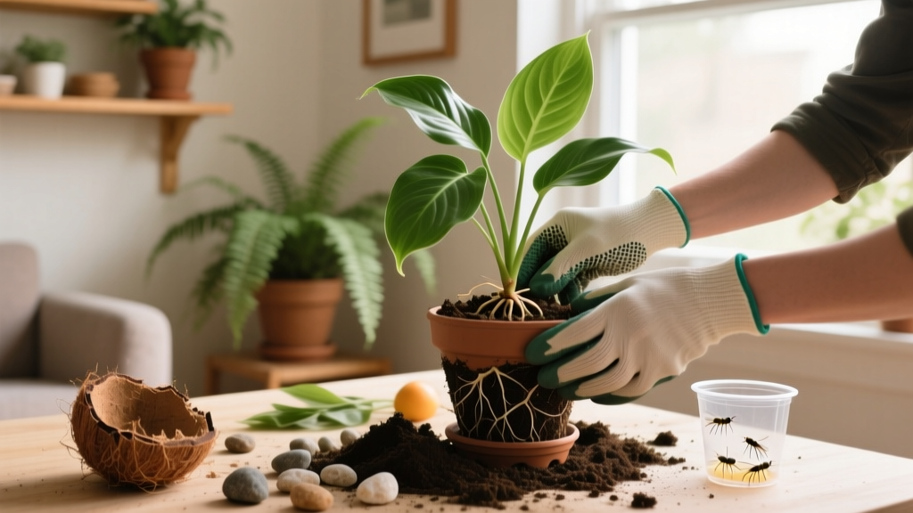 Kill Fruit Flies in Indoor Plants: Repotting Guide