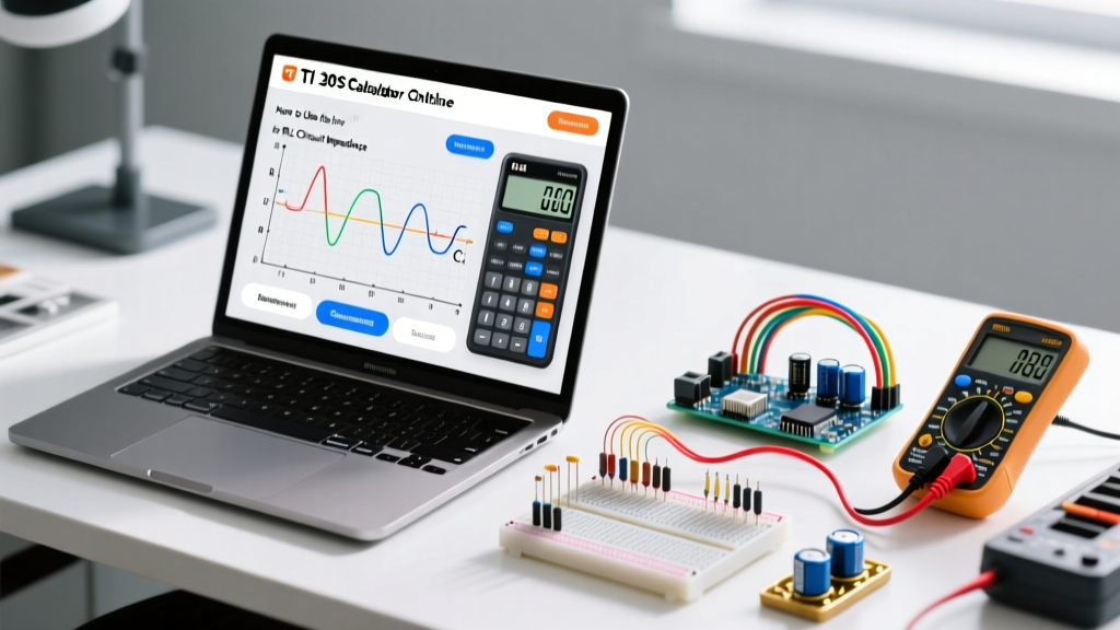 How to Use the TI 30XS Calculator Online App for RLC Circuit Impedance