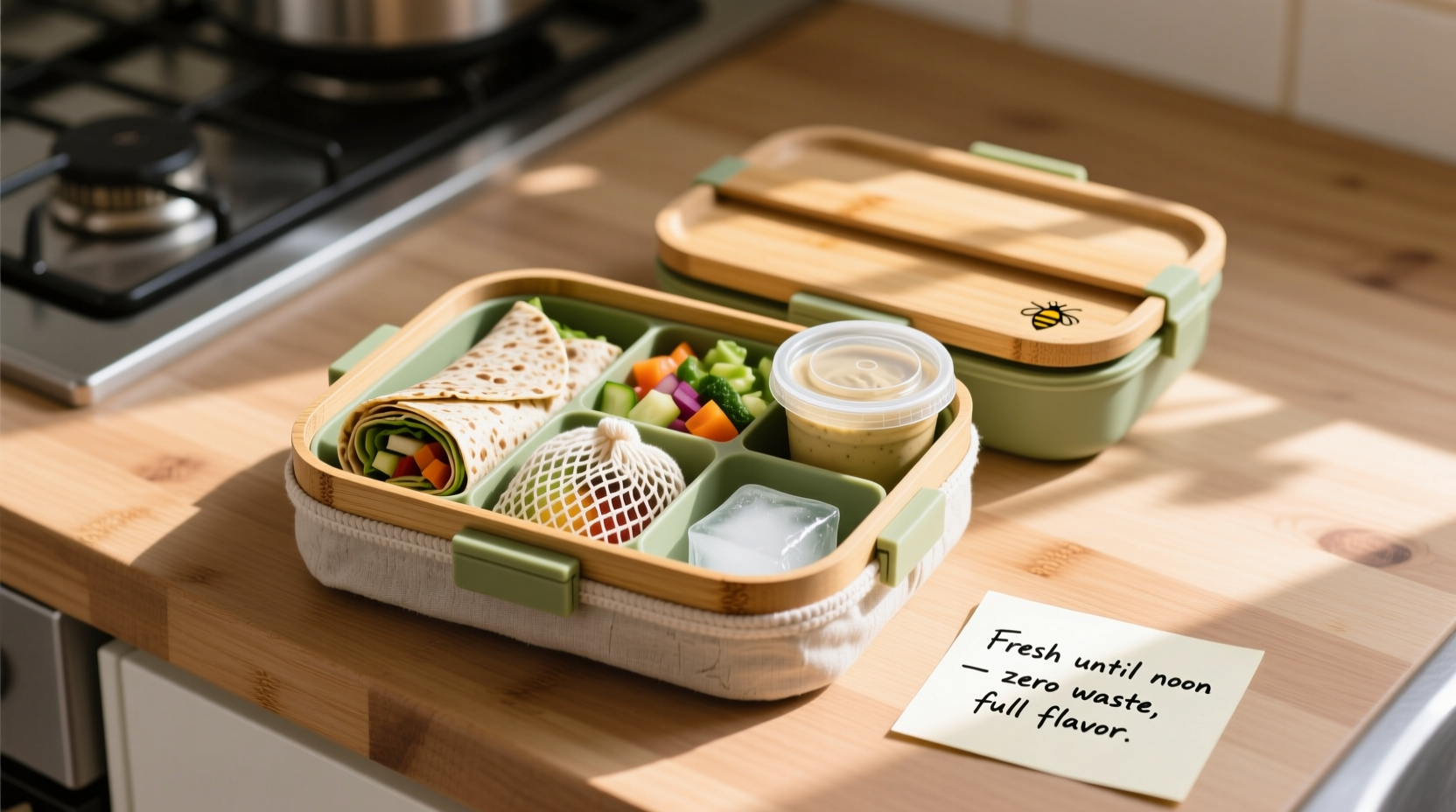 how to make a zero waste lunchbox that stays fresh until noon