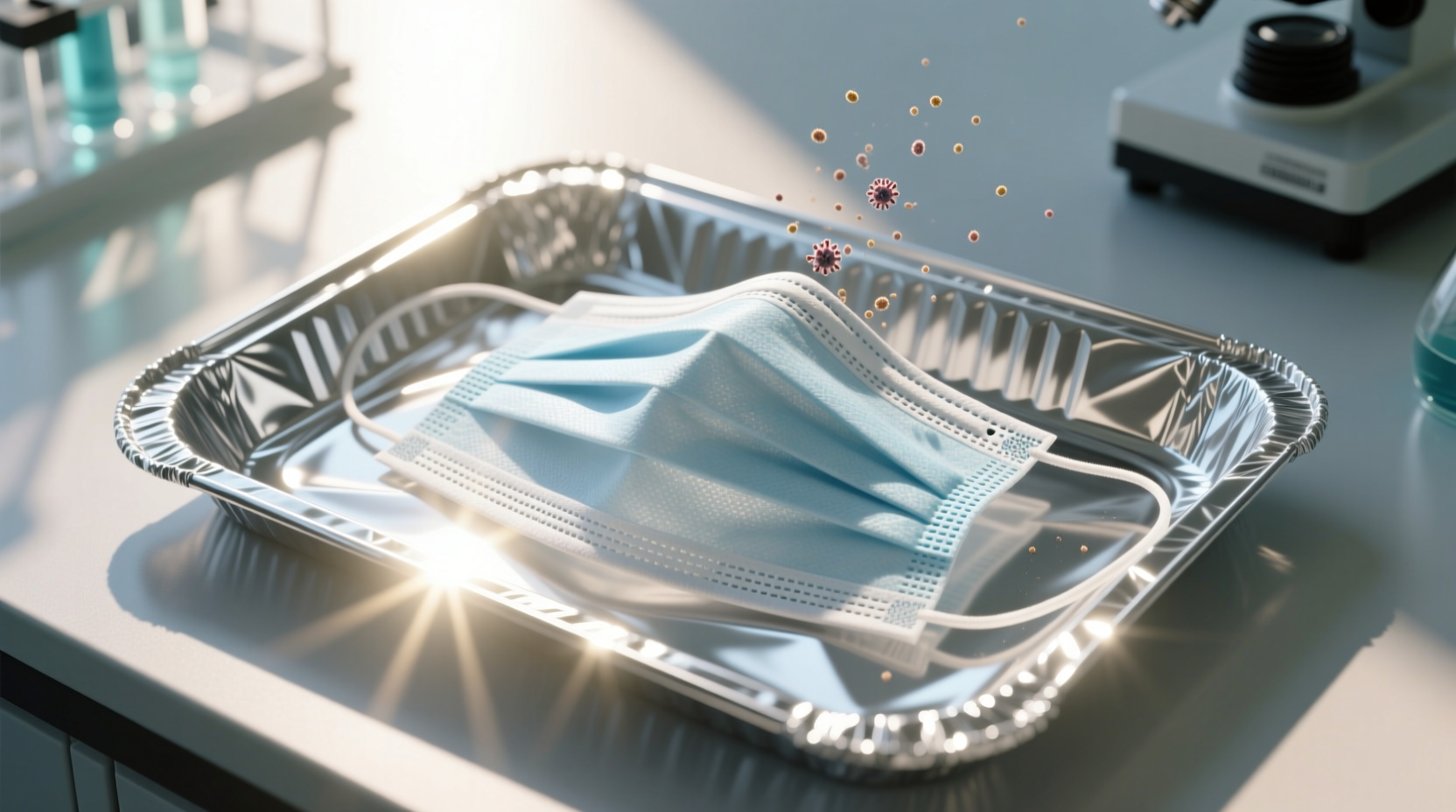 eco friendly cleaning solar disinfection for masks