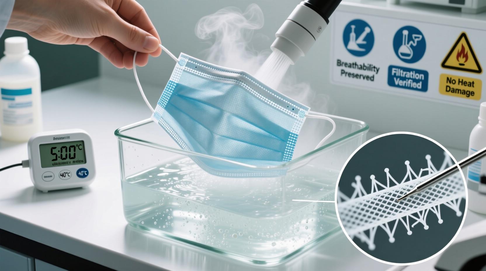 how to sanitize mask filters without losing breathability