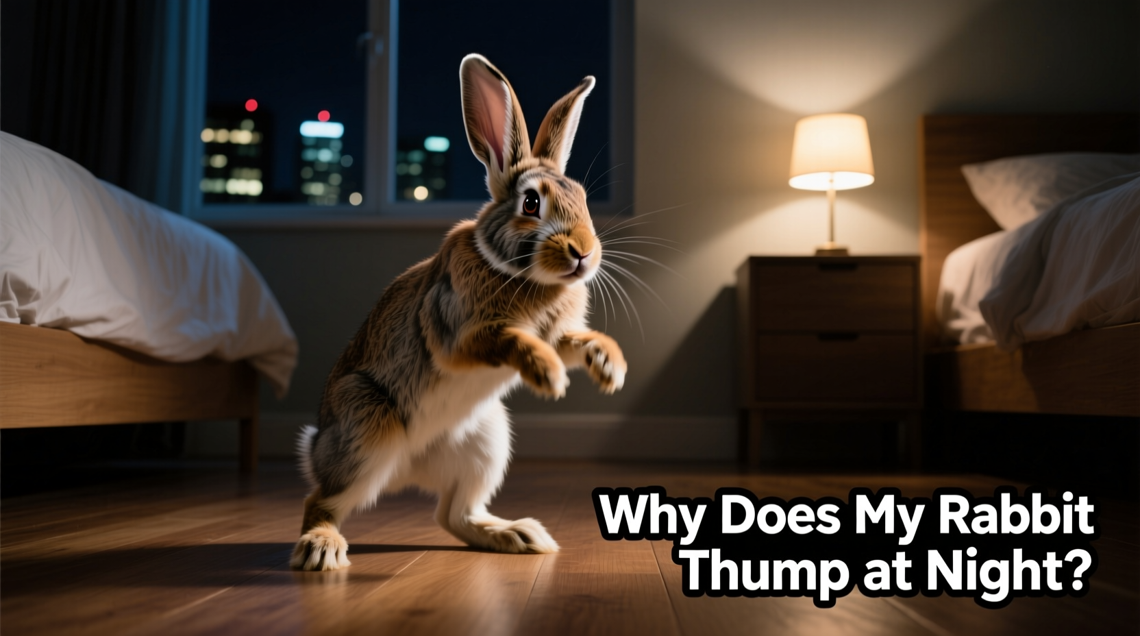 why does my rabbit thump at night and could it signal danger