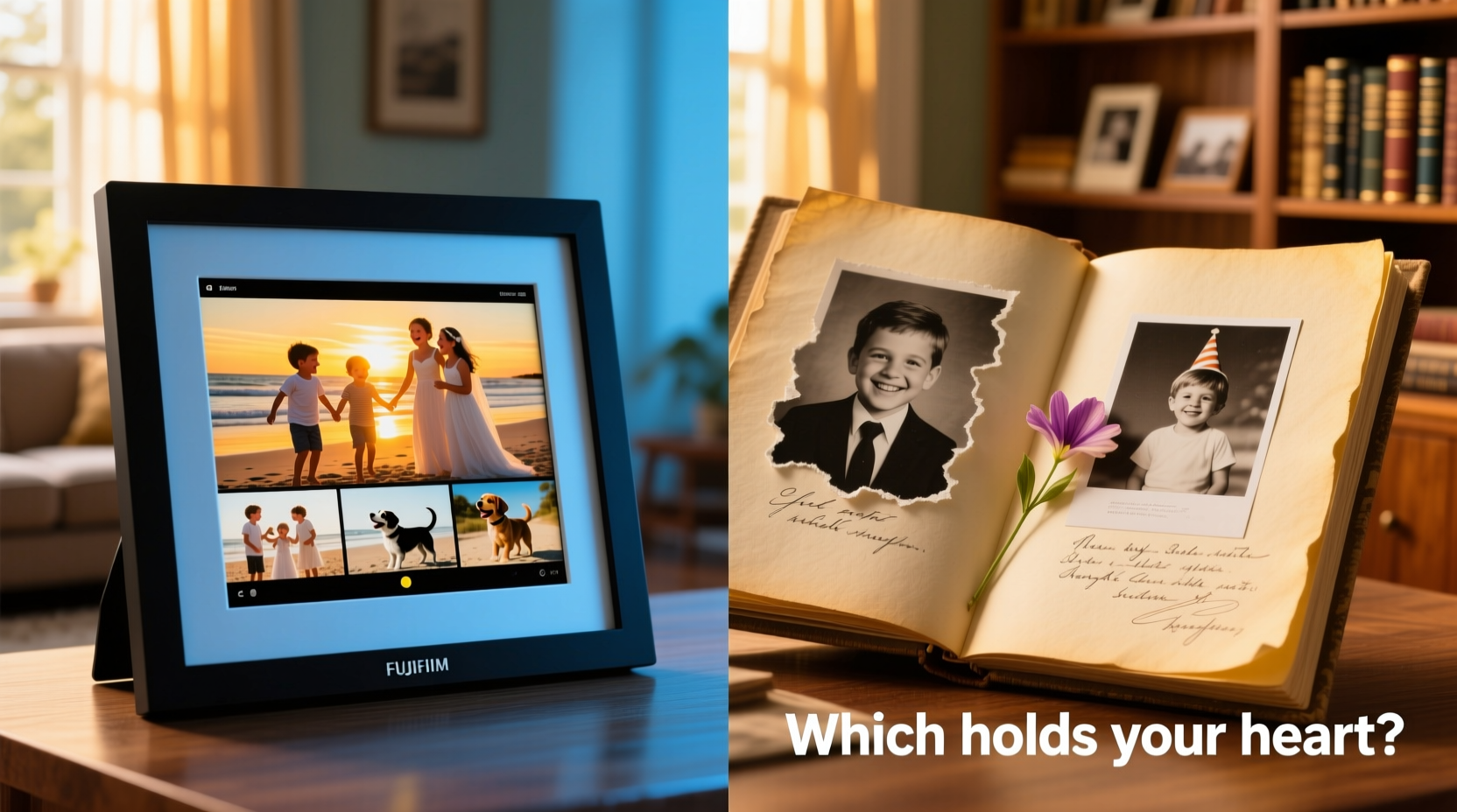 digital photo frame vs print album are digital frames too tacky