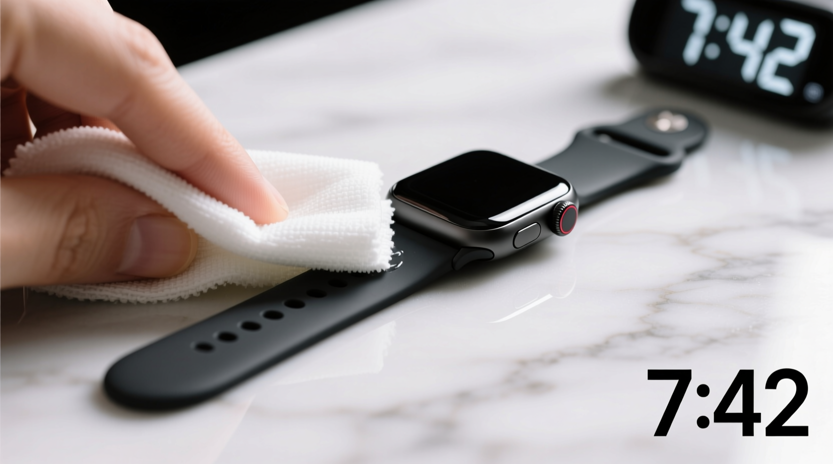 how to clean silicone watch band without dulling