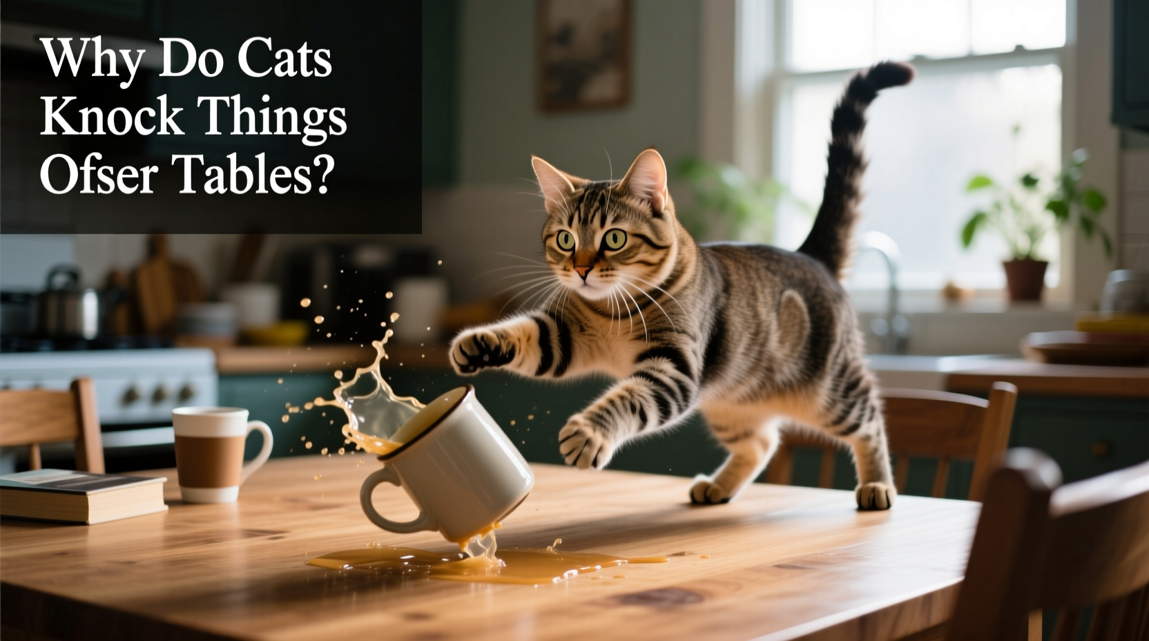 why do cats knock things off tables explaining the urge to push