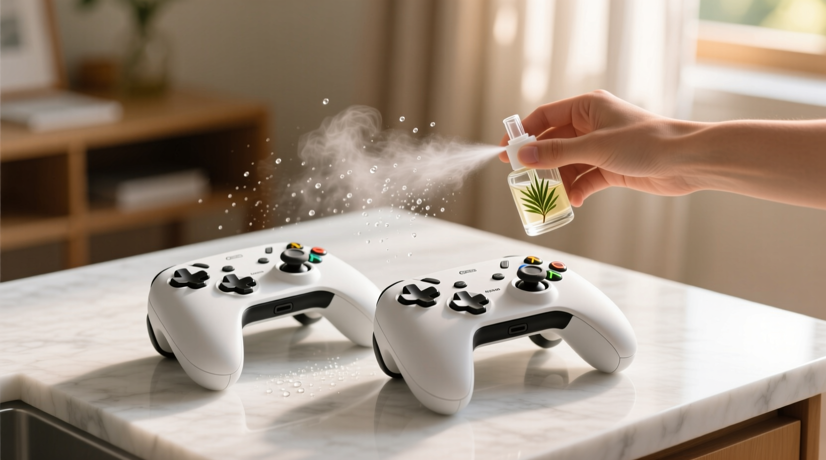 eco friendly vr controller disinfection