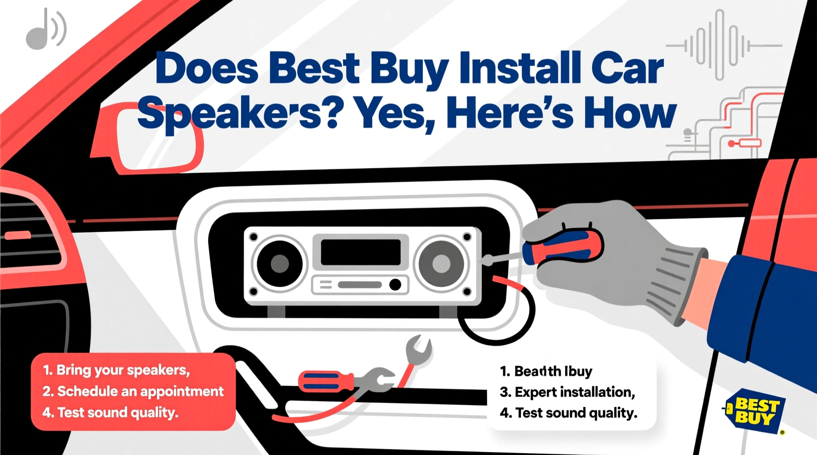 does best buy install car speakers