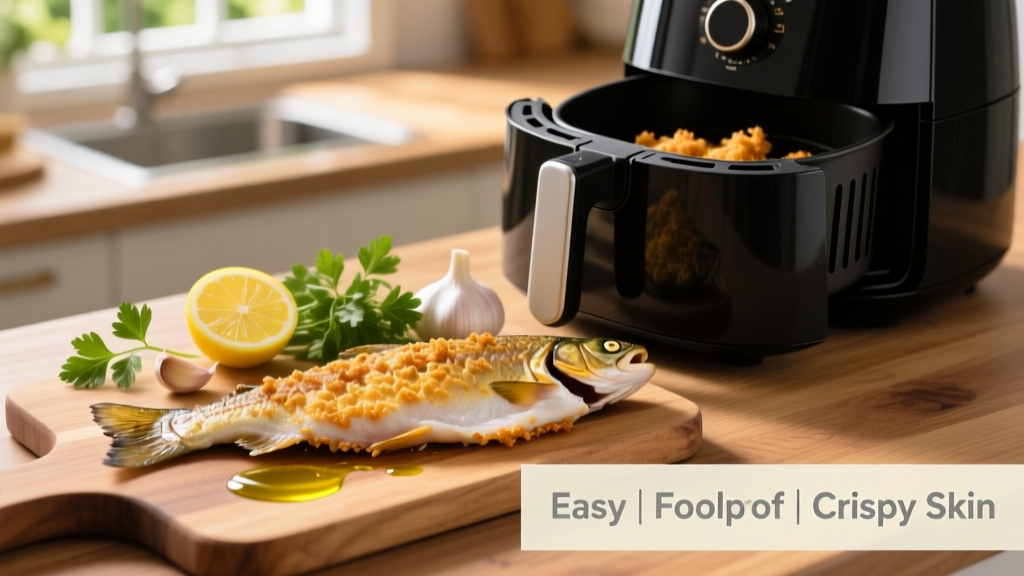 Air Fryer Trout Fillet with Crispy Skin (Easy & Foolproof)