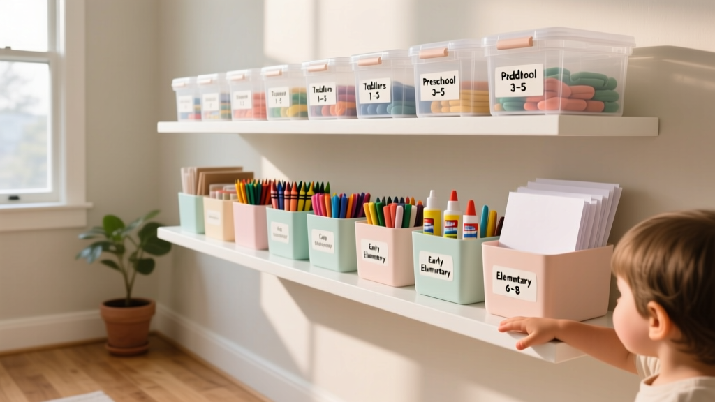 Organizing Kids’ Art Supplies by Age Group: Preschool vs....