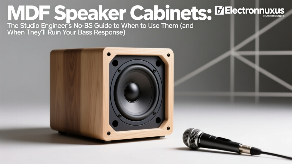 MDF Speaker Cabinets: The Studio Engineer’s No-BS Guide to When to Use Them (and When They’ll Ruin Your Bass Response)