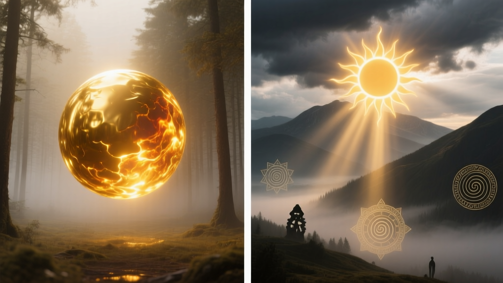 Gold vs Sun: Dream Symbol Comparison