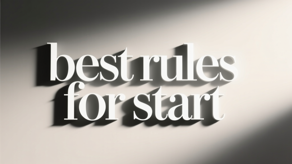 Best Rules for Start: Foundational Principles That Drive Real Startup Success