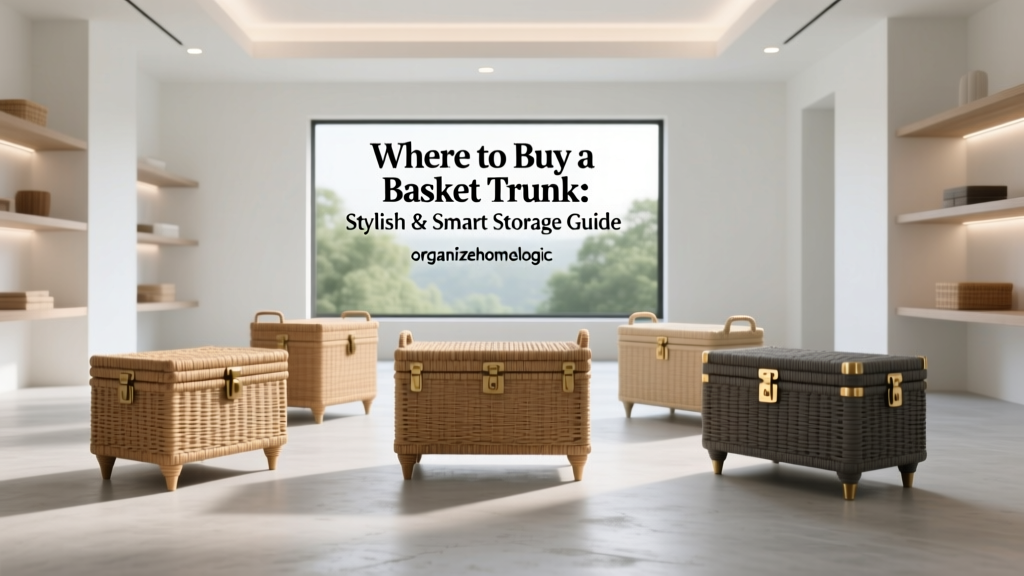 Where to Buy a Basket Trunk: Stylish & Smart Storage Guide