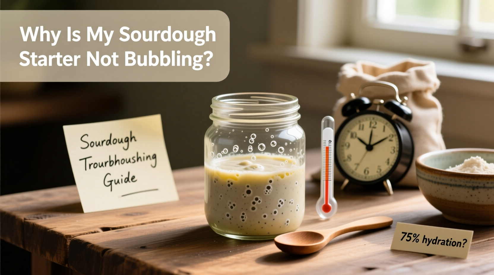 why is my sourdough starter not bubbling activation troubleshooting
