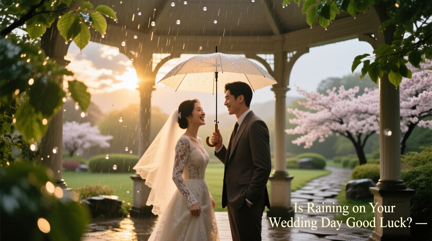 is raining on your wedding day good luck