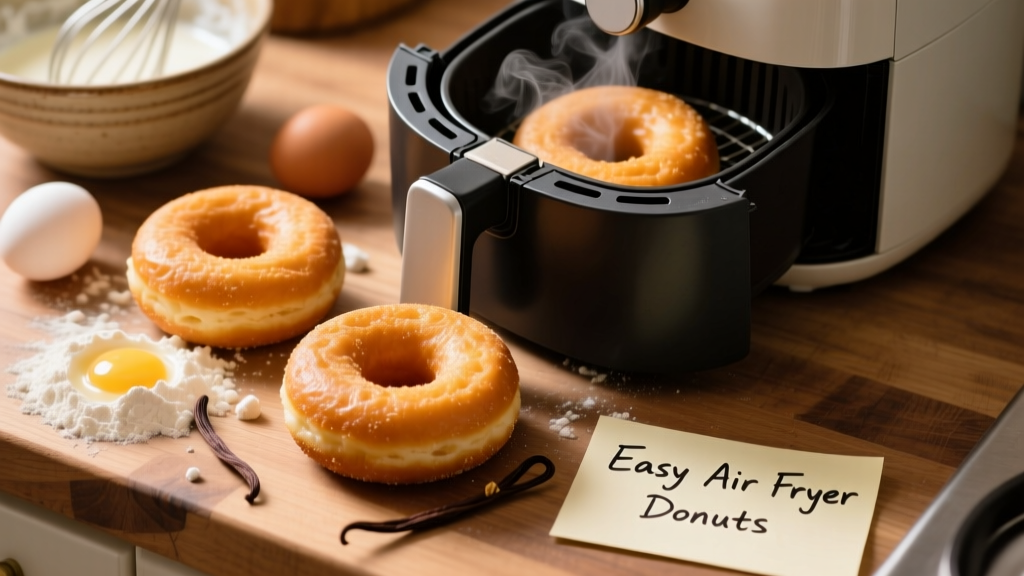 Easiest Air Fryer Donuts (Crispy, Light & Oil-Free!)