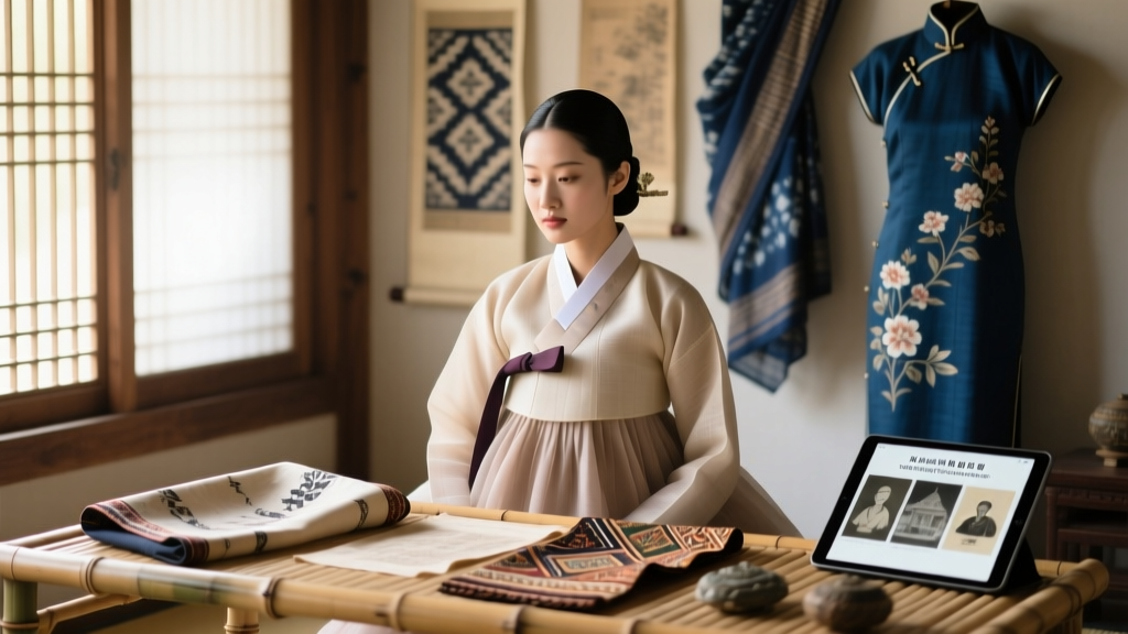 Korean Hanbok Ramie Fabric Production And Dyeing Methods