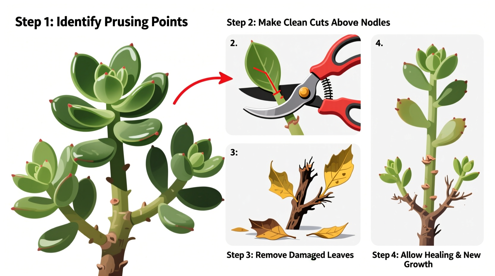 Prune Jade Plants in 5 Steps | TheHomeSprouts
