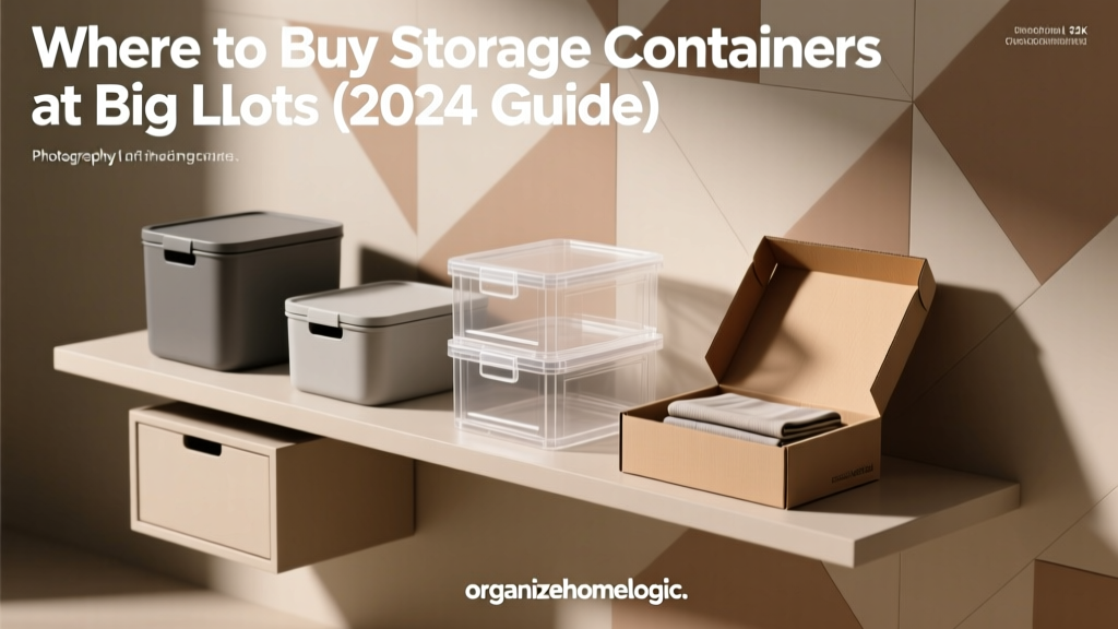 Where to Buy Storage Containers at Big Lots (2024 Guide)