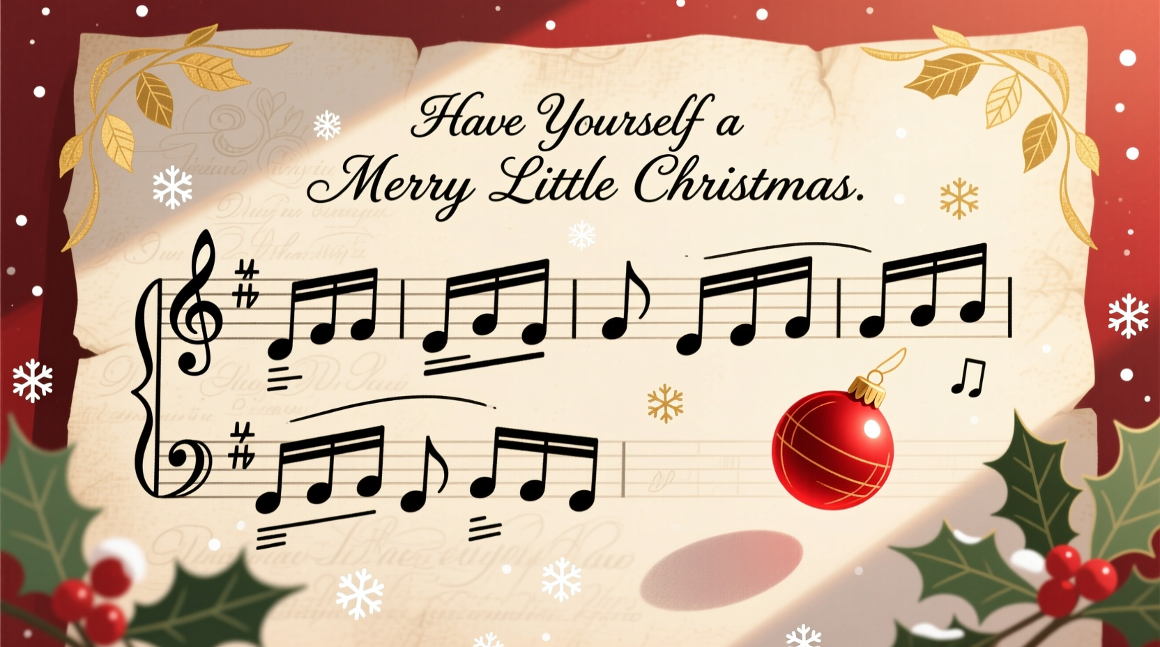 have yourself a merry little christmas chords piano