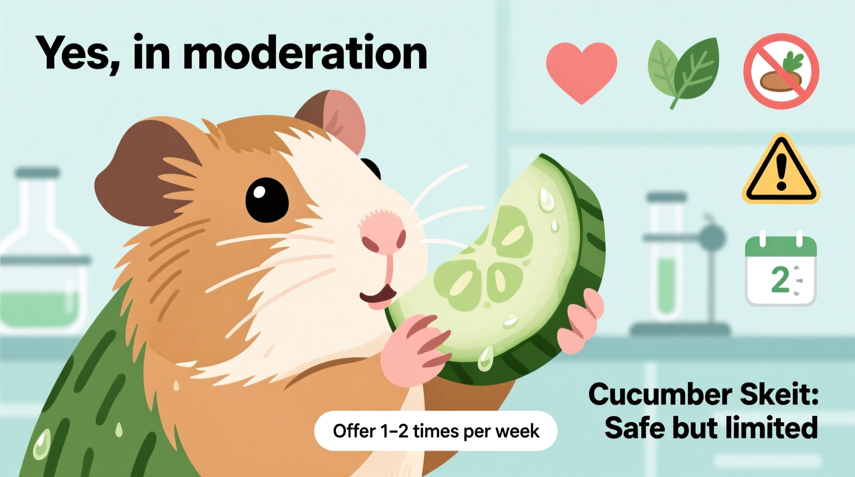 can guinea pigs eat cucumber skin safely and how often