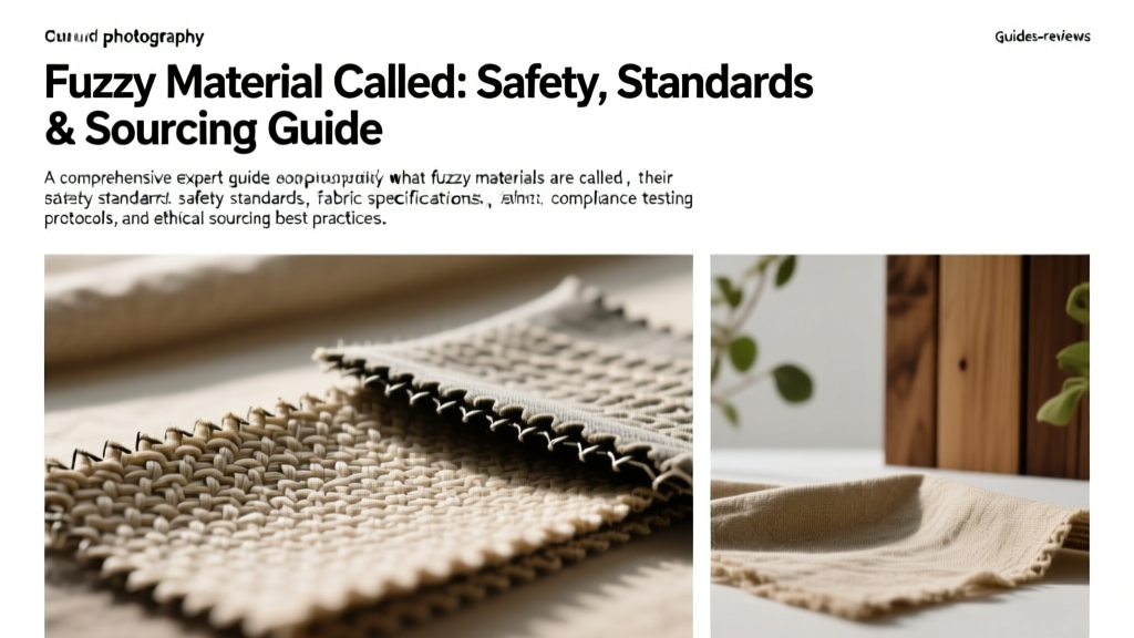 Fuzzy Material Called: Safety, Standards & Sourcing Guide