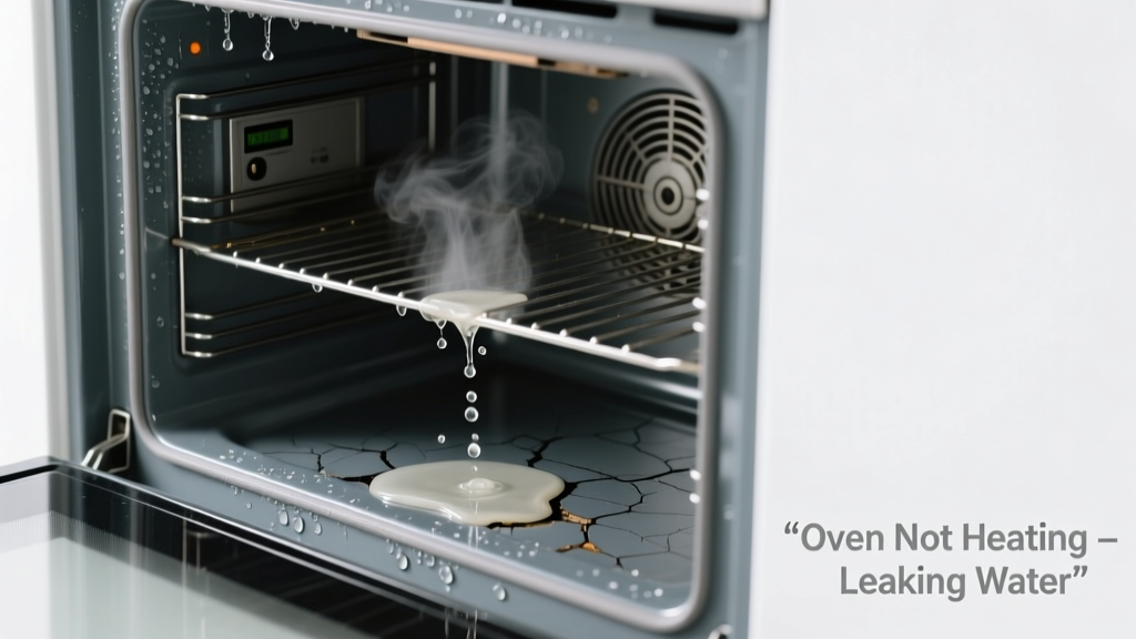Oven Not Heating & Leaking Water: Quick Diagnosis