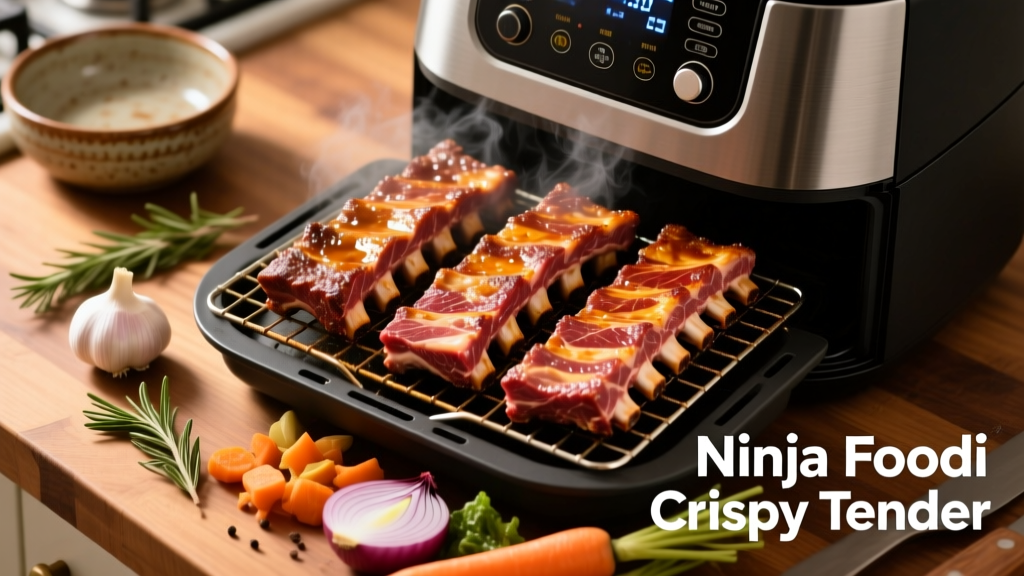 How to Cook Beef Ribs in a Ninja Foodi (Crispy & Tender!)