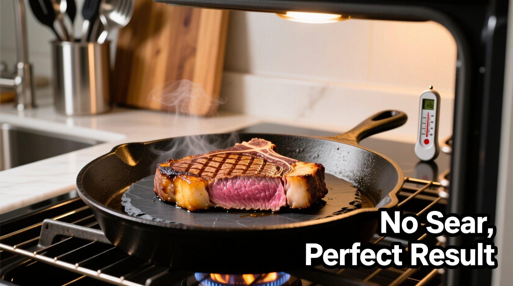 how to cook steak in the oven without searing