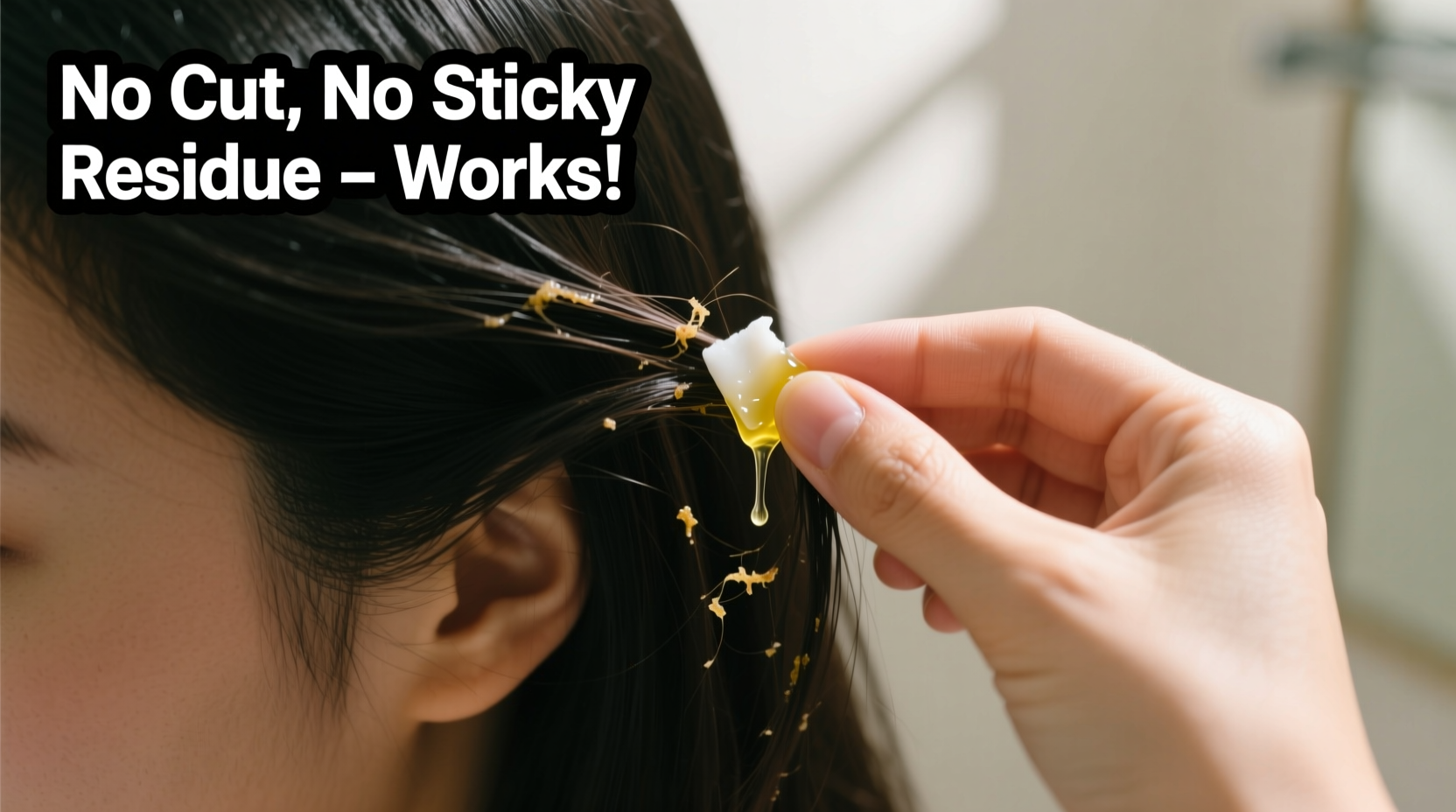 how to remove gum from hair without cutting or sticky residue tricks that work