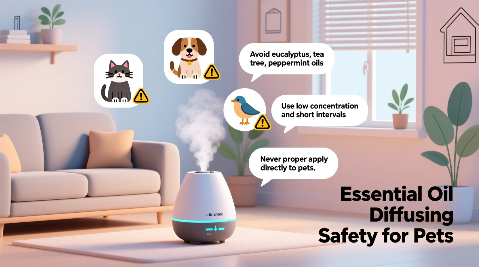 is essential oil diffusing safe around pets risks and precautions