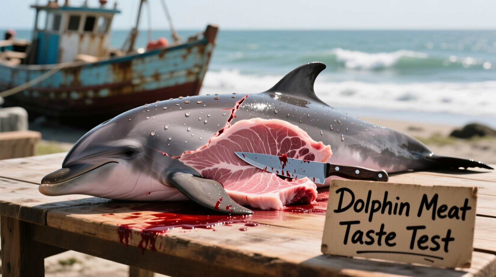what does dolphin taste like