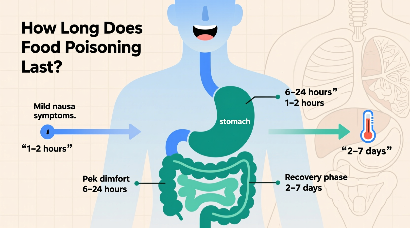 how long is food poisoning