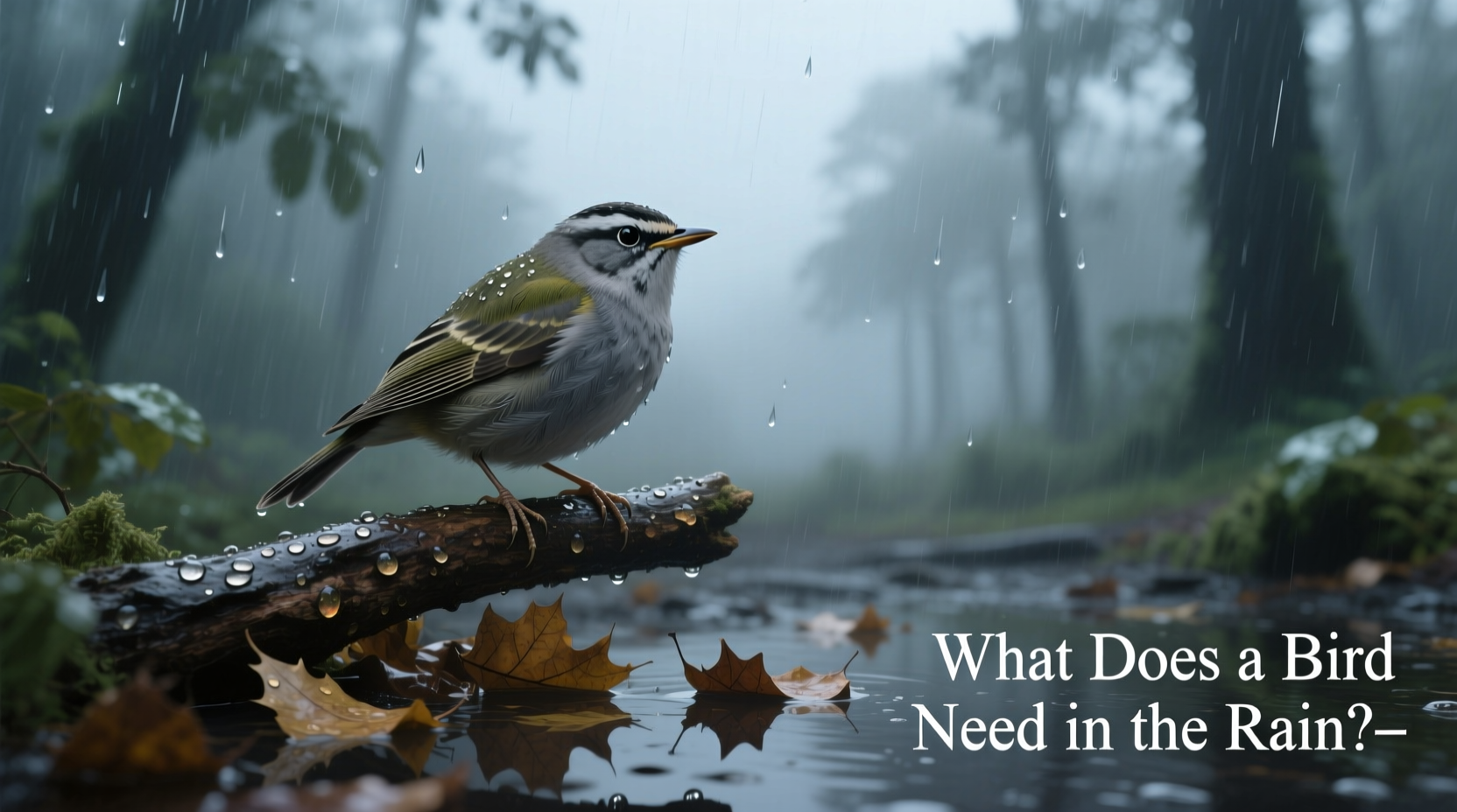 what does a bird need in the rain