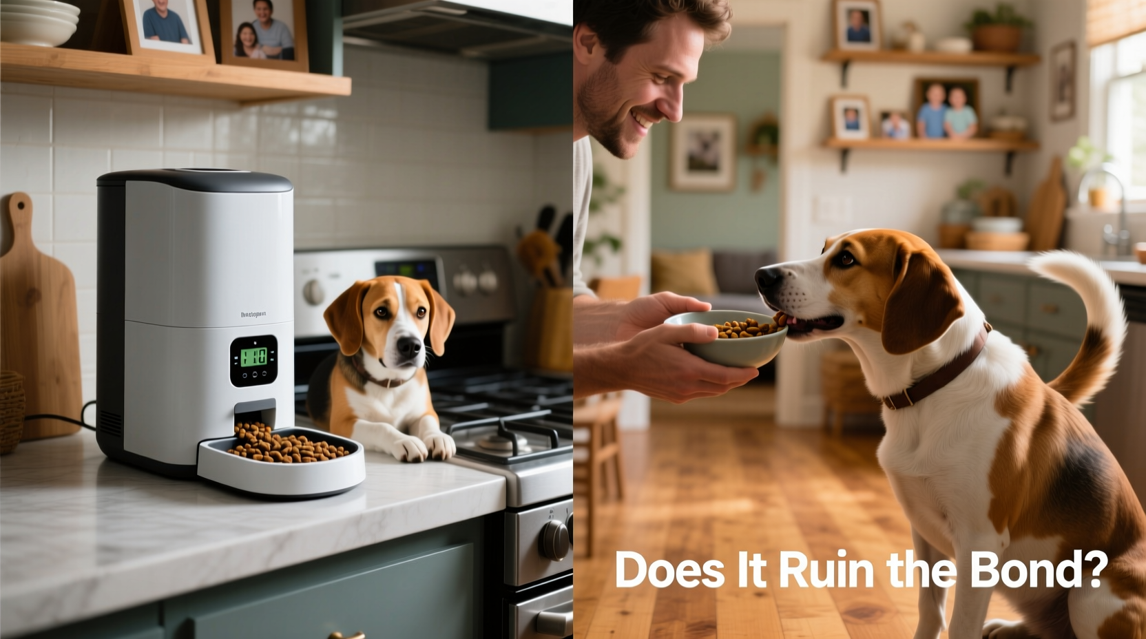 automatic pet feeder vs manual feeding does it ruin the bond