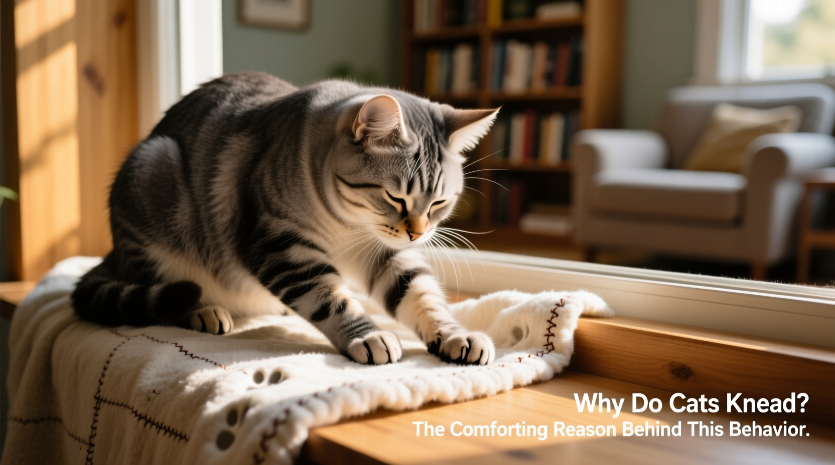 Beautiful view of Feline Kneading Behavior For Sleep