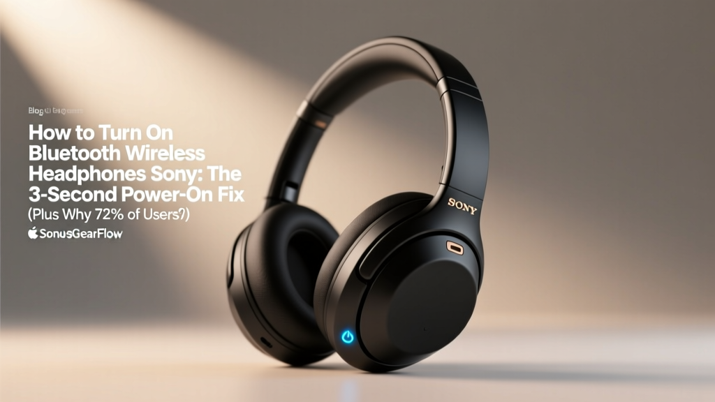 How to Turn On Sony Bluetooth Headphones (2026)