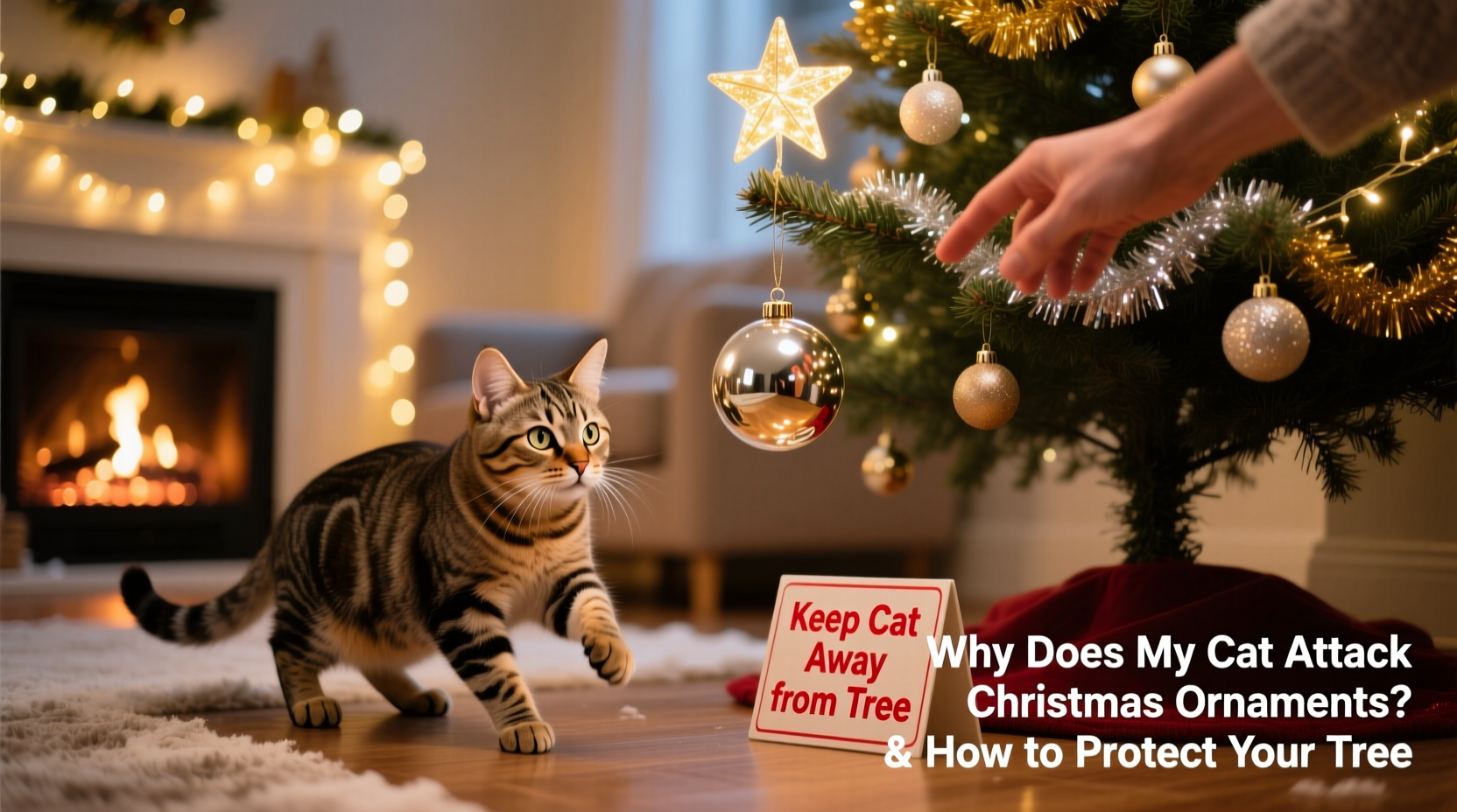 why does my cat attack hanging christmas ornaments and how to protect your tree