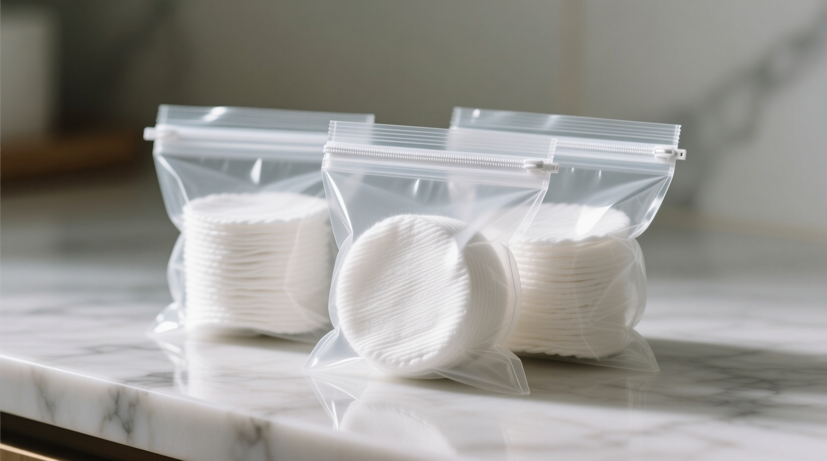 how to sanitize cotton rounds in zippered bags