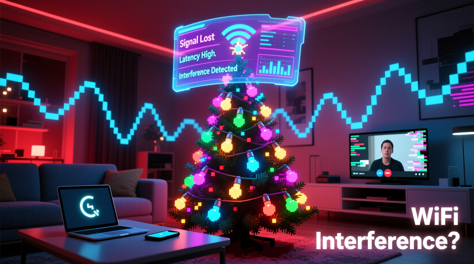 christmas lights and wifi interference is it a real issue