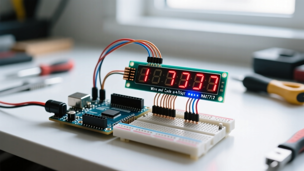 Wire and Code a 4-Digit Seven Segment Arduino Display with MAX7219