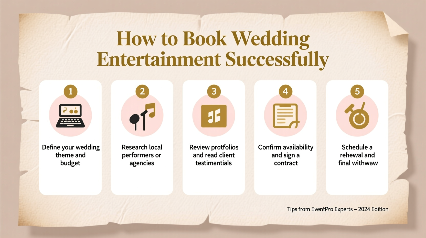 how to book wedding entertainment