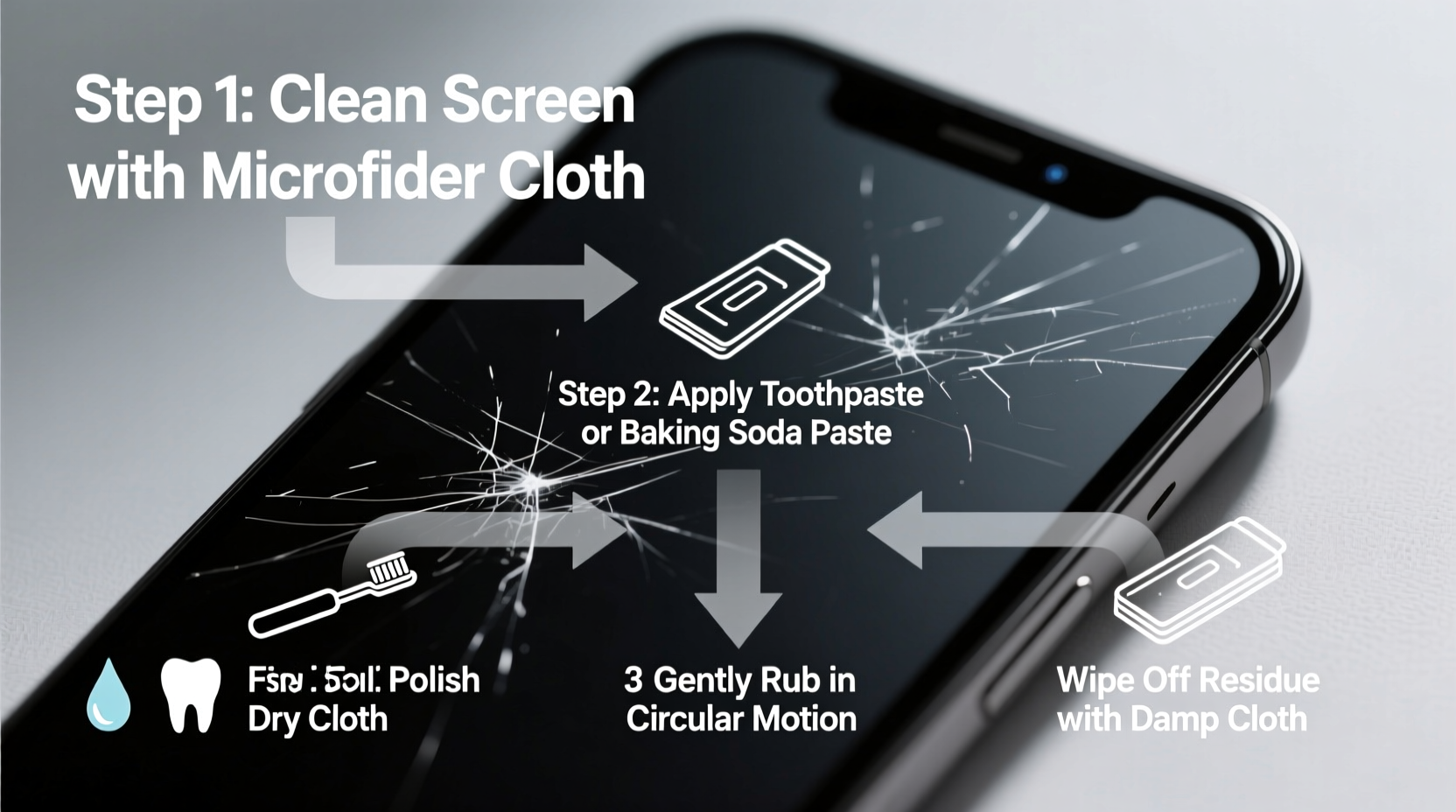 how to safely remove scratches from your smartphone screen at home