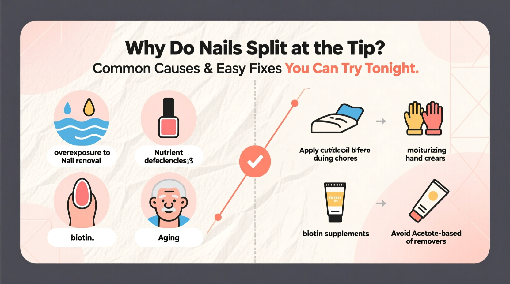 why do my nails split at the tip common causes and easy fixes you can try tonight