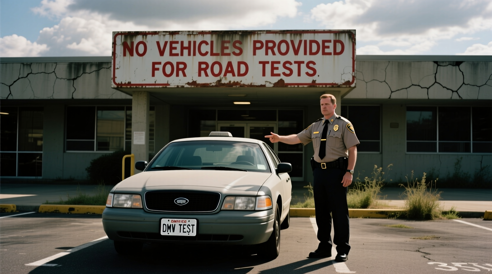 does the dmv provide a car for road test