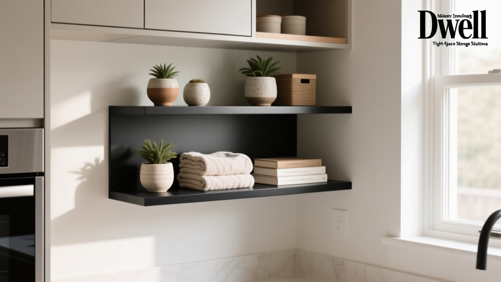Skinny Corner Shelves: Tight-Space Storage Solutions