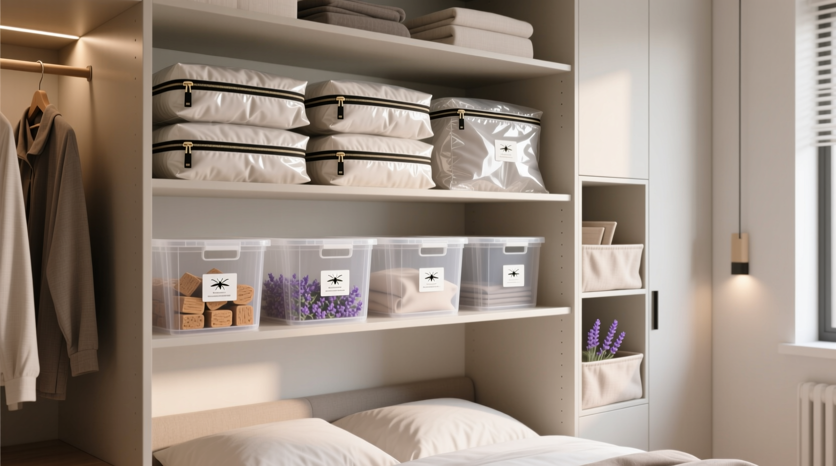 best ways to store seasonal clothes without taking up closet space or attracting moths
